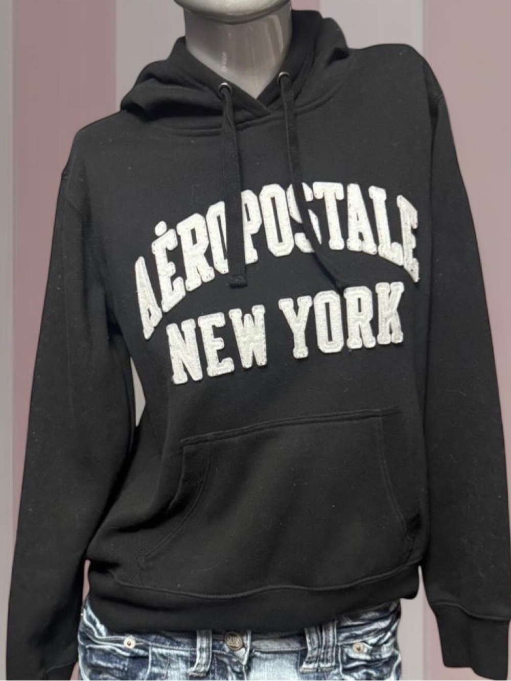 Aeropostale Black/White Hoodie